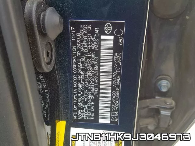 JTNB11HK9J3046973 фото 2