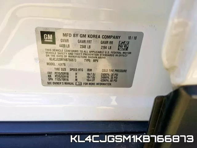 KL4CJGSM1KB766873 фото 2