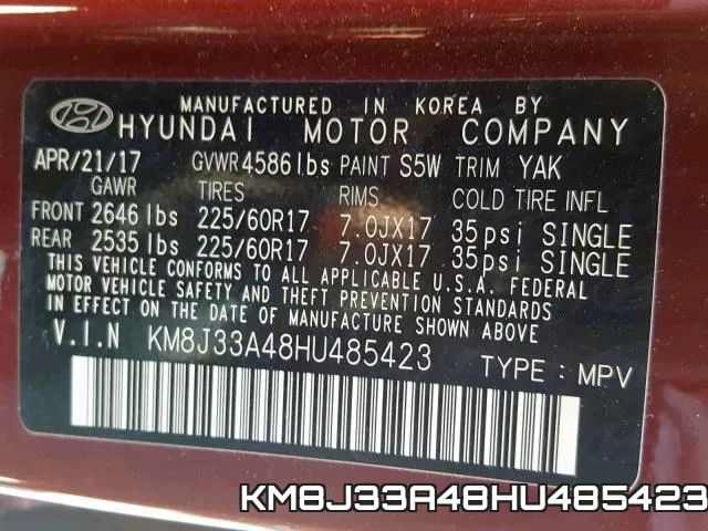 KM8J33A48HU485423 фото 2