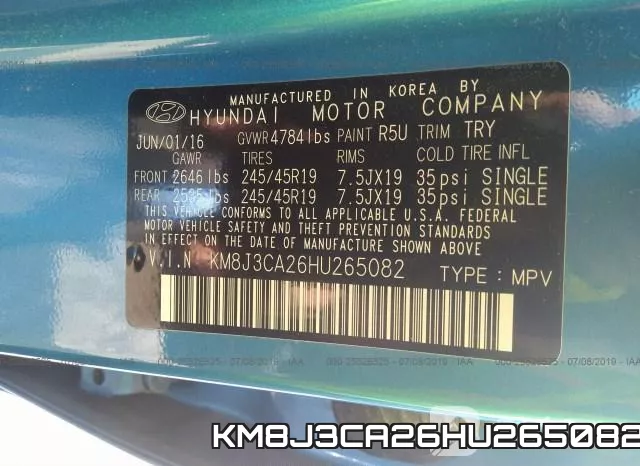 KM8J3CA26HU265082 фото 10