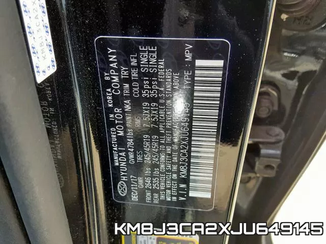 KM8J3CA2XJU649145 фото 2