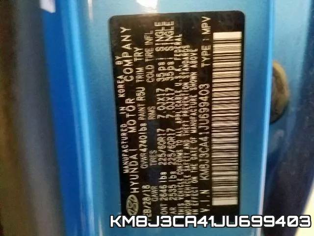 KM8J3CA41JU699403 фото 2