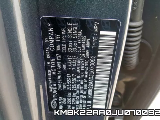 KM8K22AA0JU070092 фото 2