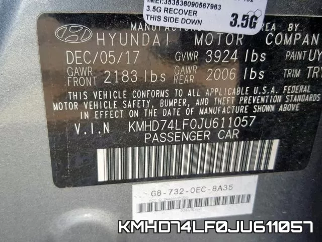 KMHD74LF0JU611057 фото 2