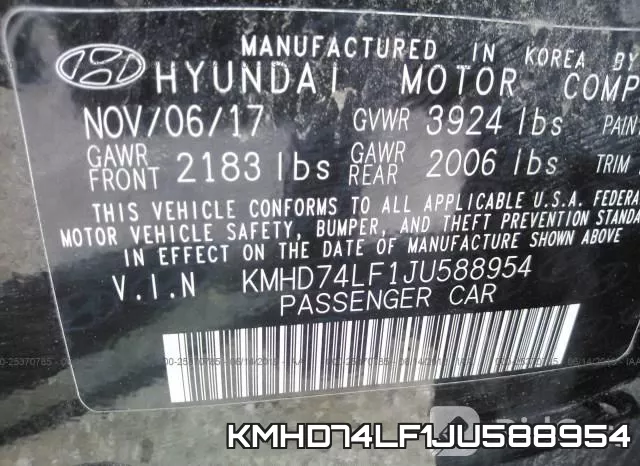 KMHD74LF1JU588954 фото 9