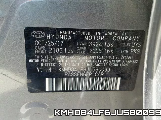 KMHD84LF6JU580099 фото 2