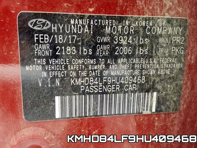 KMHD84LF9HU409468 фото 2
