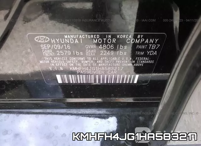KMHFH4JG1HA583217 фото 10