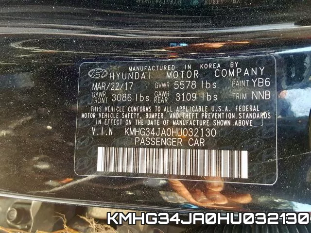 KMHG34JA0HU032130 фото 2