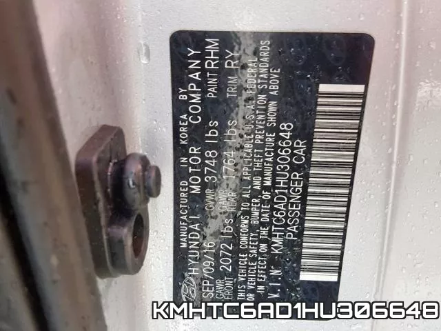 KMHTC6AD1HU306648 фото 2