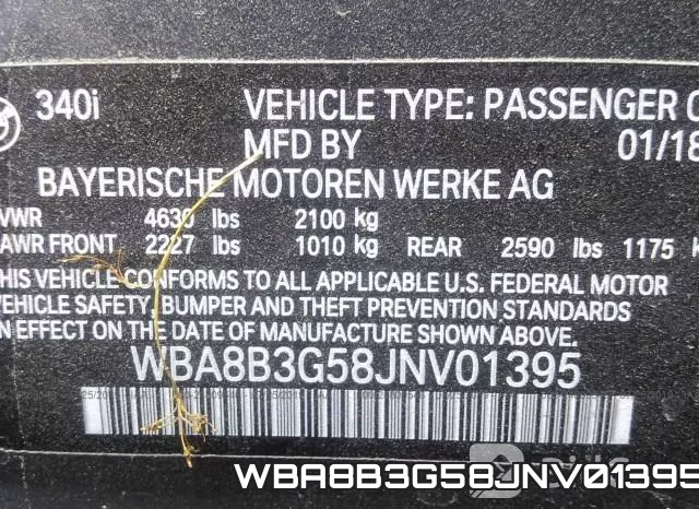 WBA8B3G58JNV01395 фото 10