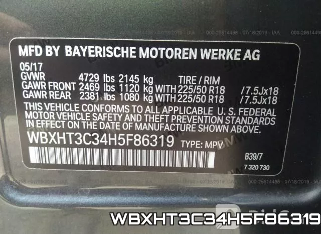 WBXHT3C34H5F86319 фото 10