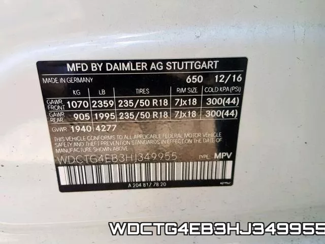 WDCTG4EB3HJ349955 фото 2