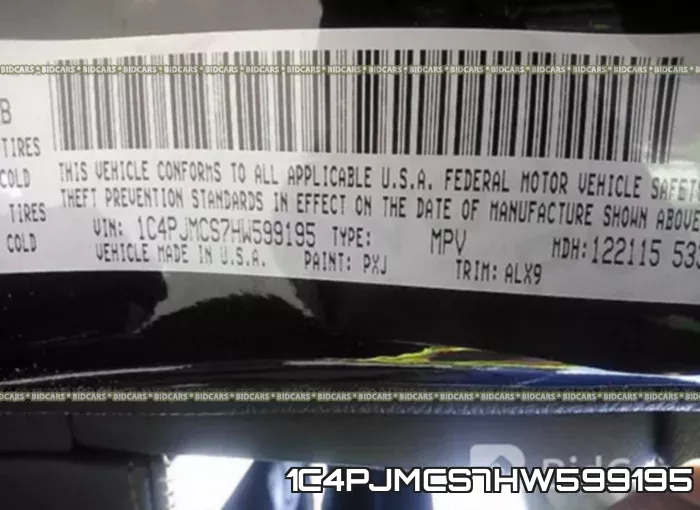 1C4PJMCS7HW599195 фото 10