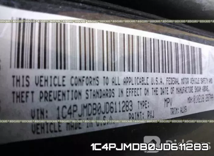 1C4PJMDB0JD611283 фото 10