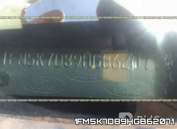 1FM5K7D89HGB62071 фото 10