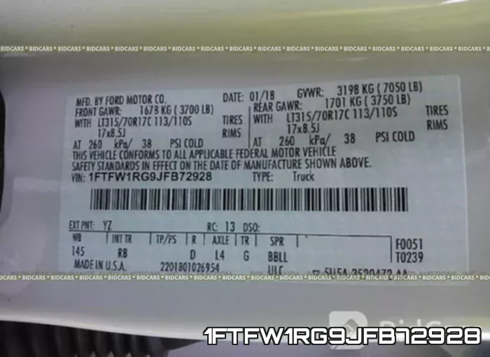 1FTFW1RG9JFB72928 фото 10