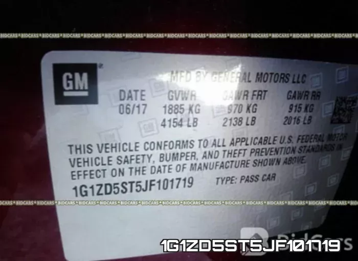 1G1ZD5ST5JF101719 фото 10