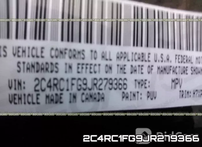 2C4RC1FG9JR279366 фото 10