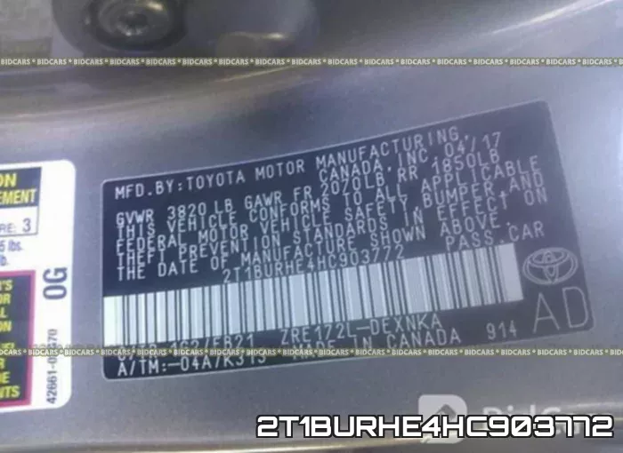 2T1BURHE4HC903772 фото 10