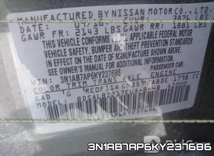 3N1AB7AP6KY237686 фото 10