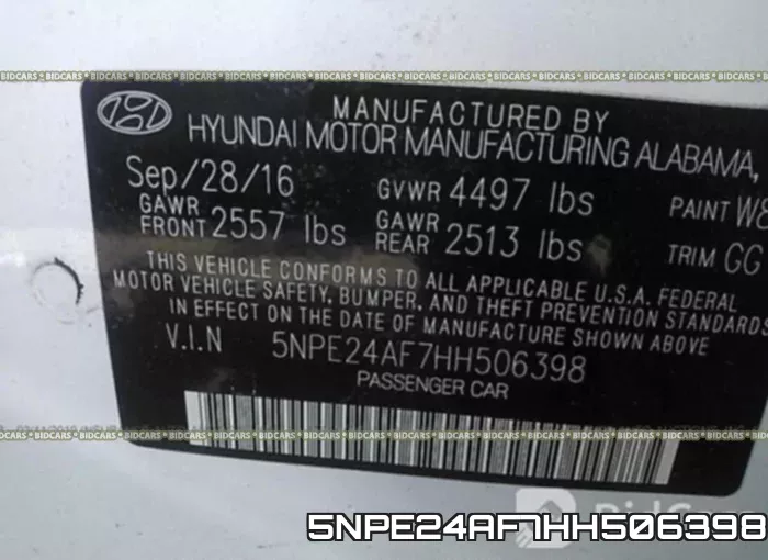 5NPE24AF7HH506398 фото 10
