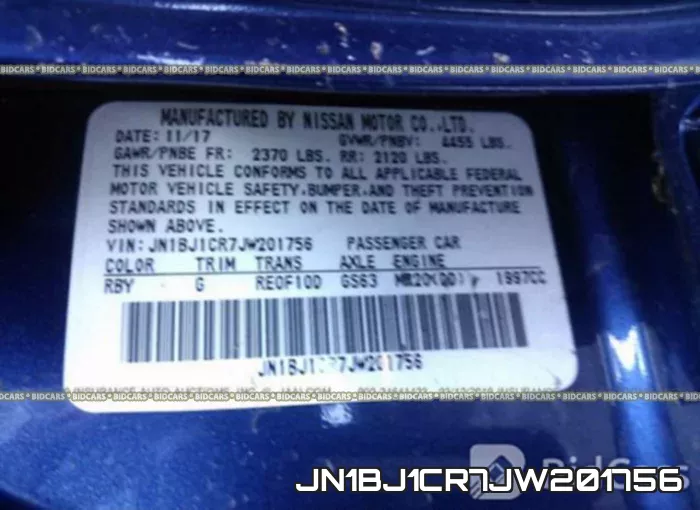 JN1BJ1CR7JW201756 фото 10