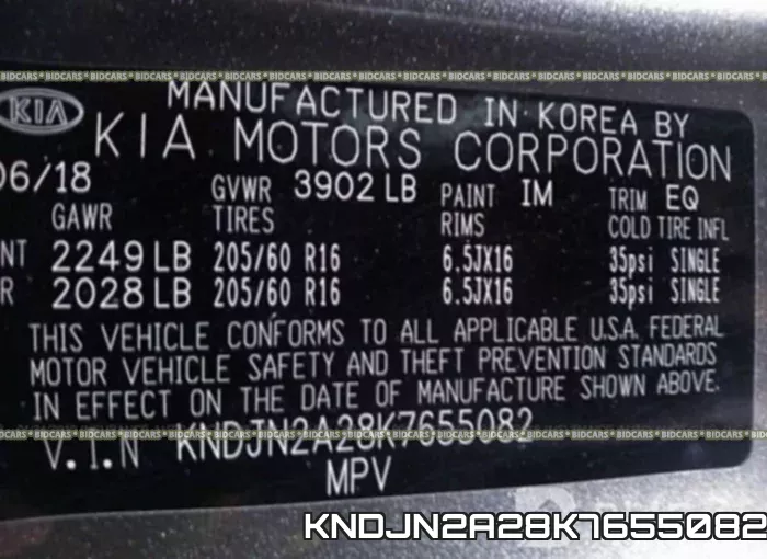 KNDJN2A28K7655082 фото 10
