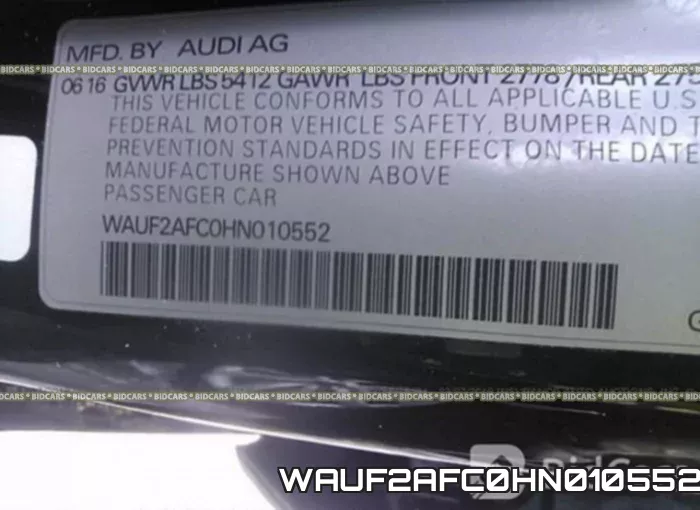 WAUF2AFC0HN010552 фото 10