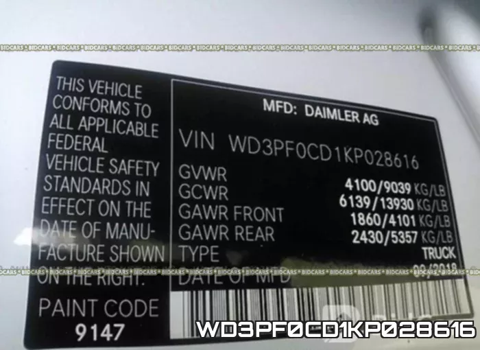 WD3PF0CD1KP028616 фото 10