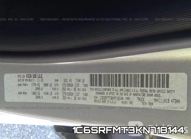 1C6SRFMT3KN718144 фото 10