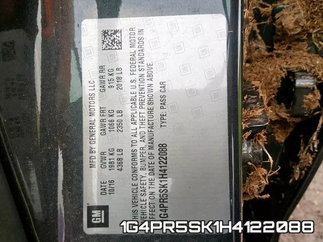 1G4PR5SK1H4122088 фото 2