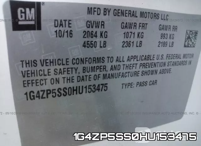 1G4ZP5SS0HU153475 фото 10