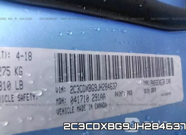 2C3CDXBG9JH284637 фото 10