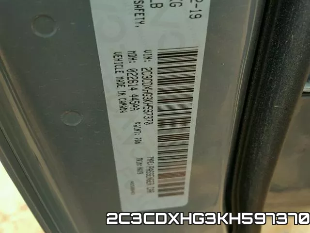 2C3CDXHG3KH597370 фото 2