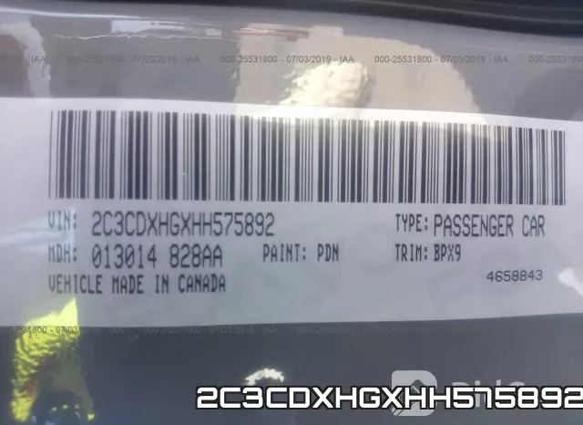 2C3CDXHGXHH575892 фото 9