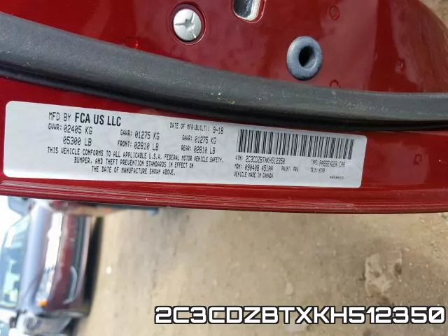2C3CDZBTXKH512350 фото 2