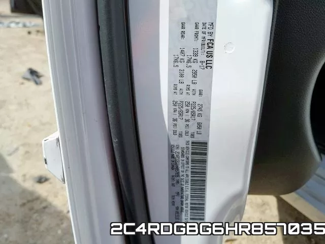 2C4RDGBG6HR857035 фото 2