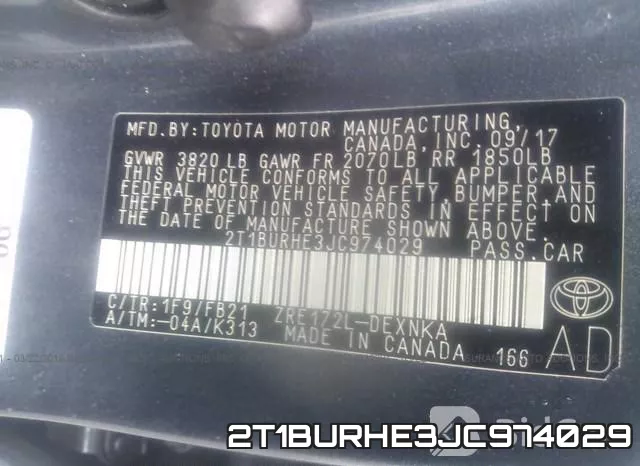 2T1BURHE3JC974029 фото 10