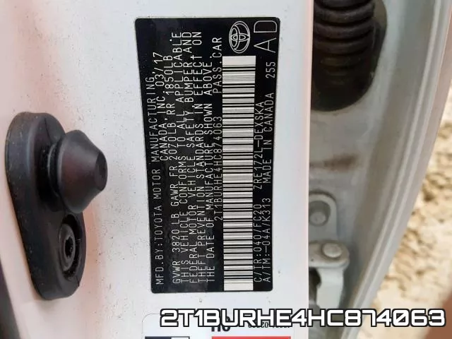 2T1BURHE4HC874063 фото 2