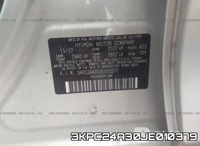 3KPC24A30JE010379 фото 10