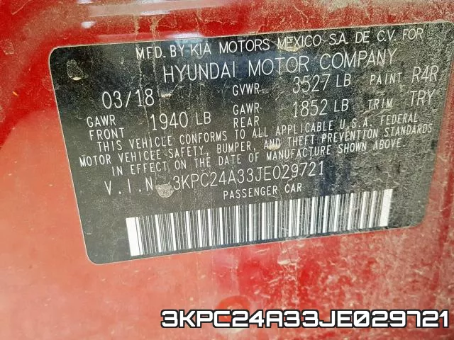 3KPC24A33JE029721 фото 2