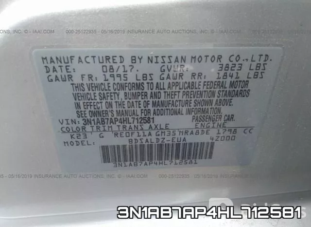 3N1AB7AP4HL712581 фото 9