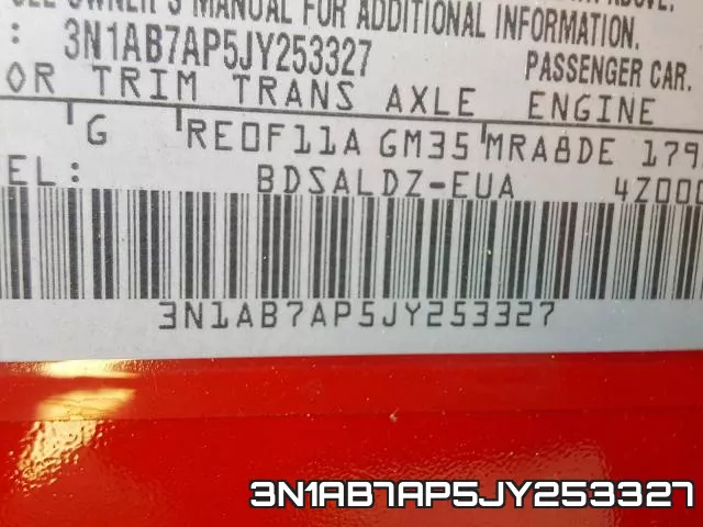 3N1AB7AP5JY253327 фото 2