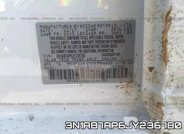 3N1AB7AP6JY236780 фото 10