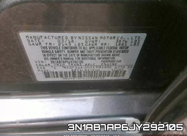 3N1AB7AP6JY292105 фото 10