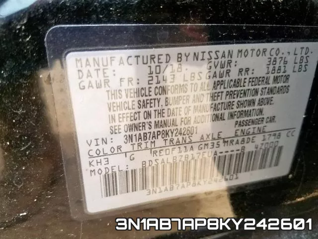 3N1AB7AP8KY242601 фото 2