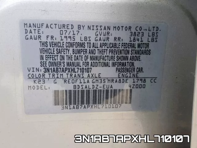 3N1AB7APXHL710107 фото 2