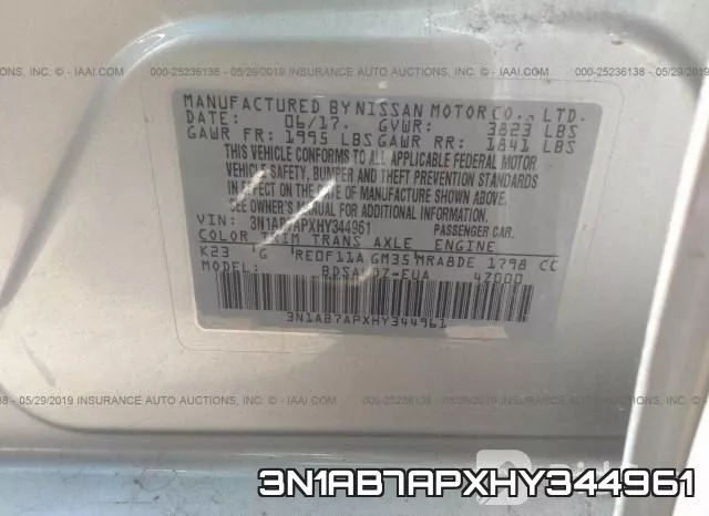 3N1AB7APXHY344961 фото 10