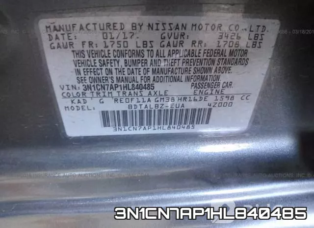 3N1CN7AP1HL840485 фото 10